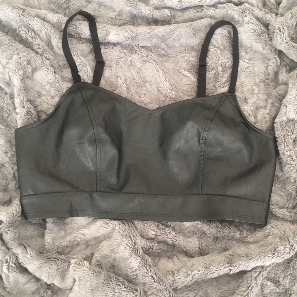 Torrid Vegan Leather Bralette/Crop Top NWOT